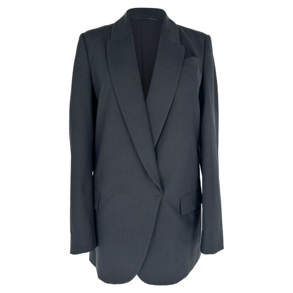 Brunello Cucinelli Single-breasted Blazer in Black Wool